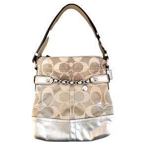 👜 Coach Signature Sateen Chain Duffle